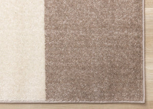 HomeRoots 8' Modern Cream Green Brown Geometric Area Rug - Durable, Stain-Resistant, Perfect for Busy Homes 8' X 11' 660232