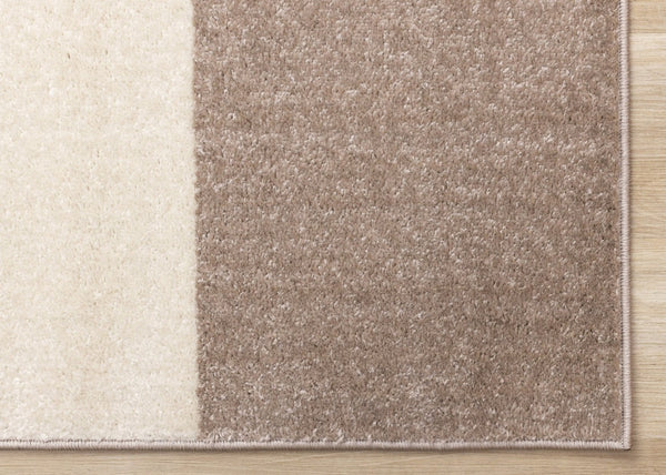 HomeRoots 8' Modern Cream Green Brown Geometric Area Rug - Durable, Stain-Resistant, Perfect for Busy Homes 8' X 11' 660232