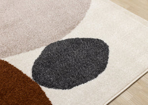 HomeRoots 5' Cream and Brown Geometric Area Rug - Modern, Stain-Resistant Design for Stylish Home Décor 8' X 11' 660250