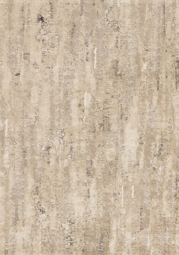 HomeRoots 5' Modern Beige and Black Area Rug - Durable, Stain-Resistant Design for Stylish Home Décor 5' X 8' 660261