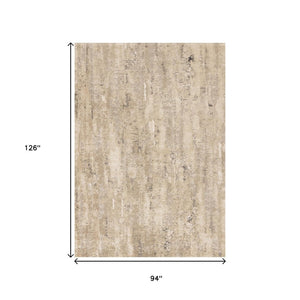 HomeRoots 5' Modern Beige and Black Area Rug - Durable, Stain-Resistant Design for Stylish Home Décor 8' X 11' 660262