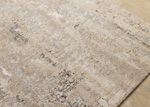 HomeRoots 5' Modern Beige and Black Area Rug - Durable, Stain-Resistant Design for Stylish Home Décor 8' X 11' 660262
