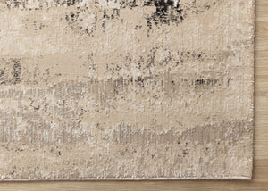 HomeRoots 5' Modern Beige and Black Area Rug - Durable, Stain-Resistant Design for Stylish Home Décor 8' X 11' 660262