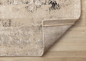 HomeRoots 5' Modern Beige and Black Area Rug - Durable, Stain-Resistant Design for Stylish Home Décor 8' X 11' 660262