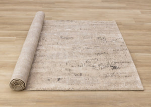 HomeRoots 5' Modern Beige and Black Area Rug - Durable, Stain-Resistant Design for Stylish Home Décor 8' X 11' 660262