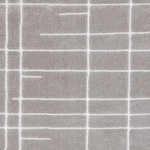 HomeRoots 5' Gray and White Striped Area Rug - Soft, Durable, and Stylish for High-Traffic Spaces in Your Home 8' X 11' 660268