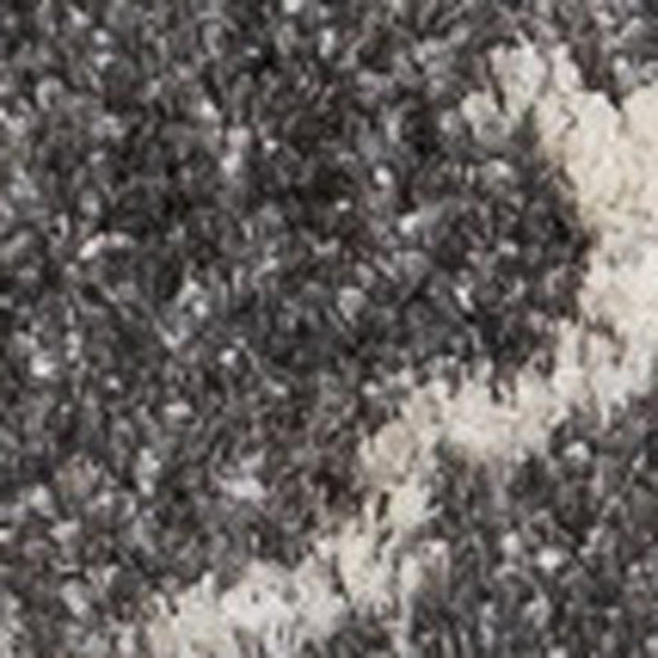 HomeRoots 5' Gray and Cream Ogee Area Rug – Stylish, Durable, Stain-Resistant, Perfect for Modern Living Spaces 5' X 8' 660271