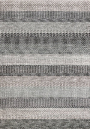 HomeRoots 5' Gray and Taupe Geometric Area Rug - Modern, Durable, and Stain-Resistant for Stylish Living Spaces 8' X 11' 660274