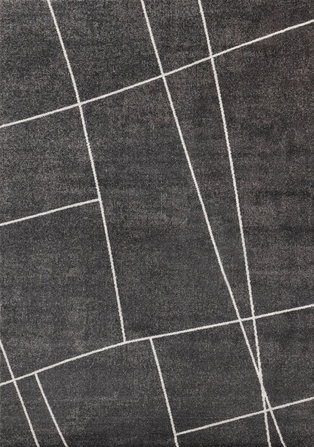 HomeRoots 5' Gray and White Abstract Area Rug - Soft, Stain-Resistant Design for Modern Living Spaces 5' X 8' 660275