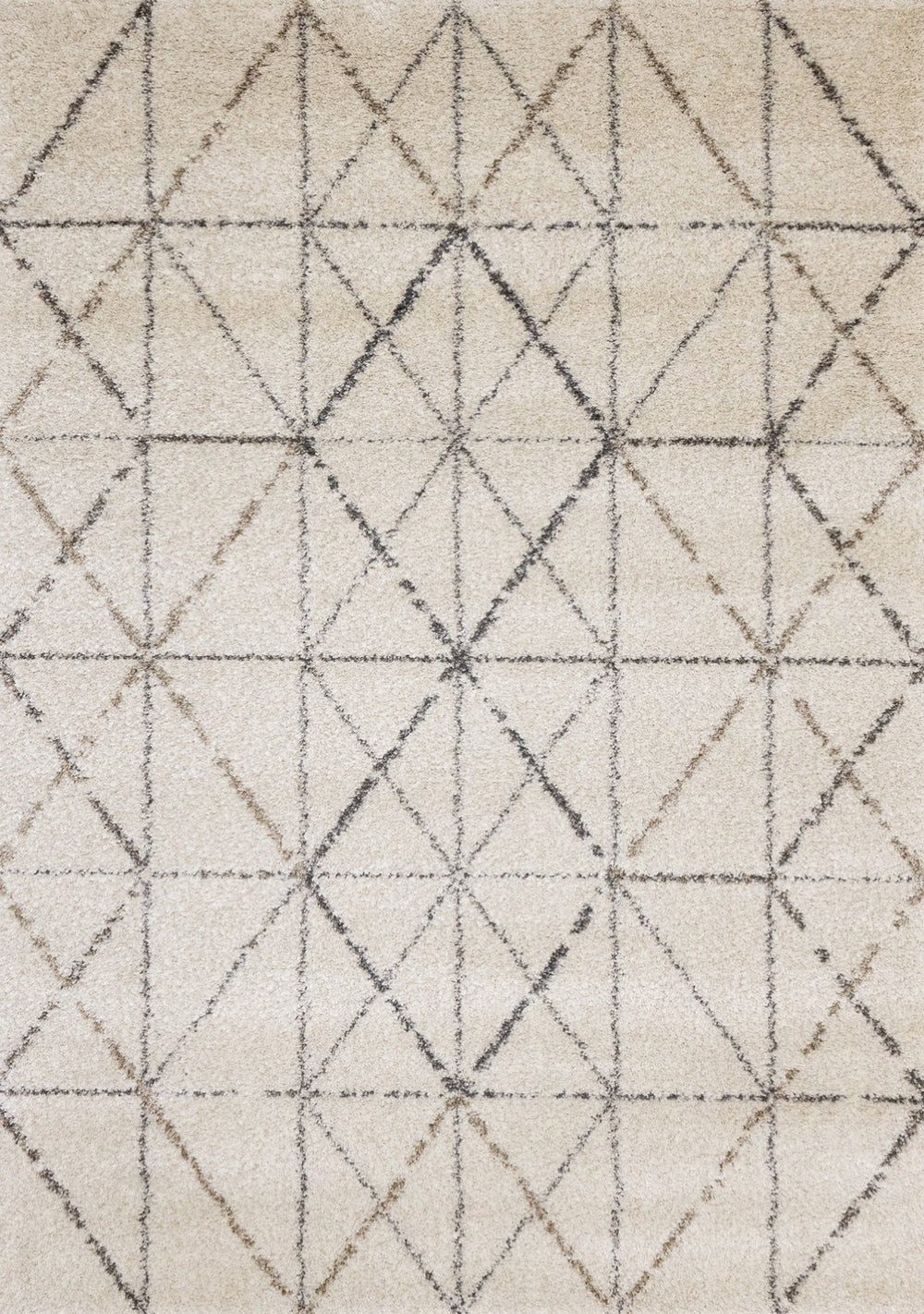 HomeRoots 5' Cream and Gray Tribal Area Rug – Soft, Durable Design for Modern Living Spaces and Families 8' X 11' 660278
