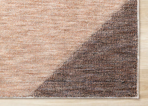 HomeRoots 5' Modern Geometric Area Rug in Gray, Brown, and Beige - Durable, Stain-Resistant, Stylish Design 5' X 8' 660286