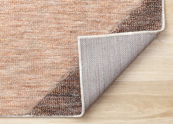 HomeRoots 5' Modern Geometric Area Rug in Gray, Brown, and Beige - Durable, Stain-Resistant, Stylish Design 5' X 8' 660286