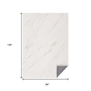 HomeRoots 5' Stylish Cream and Gray Abstract Area Rug - Perfect for Modern Living Spaces and Easy Care 8' X 11' 660291