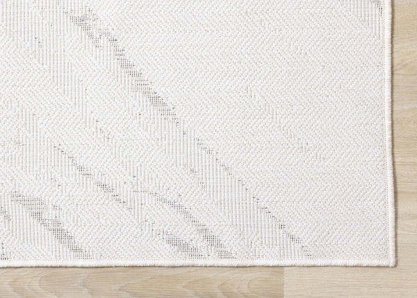 HomeRoots 5' Stylish Cream and Gray Abstract Area Rug - Perfect for Modern Living Spaces and Easy Care 8' X 11' 660291