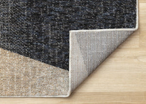 HomeRoots 5' Stylish Gray Brown and Beige Geometric Area Rug - Durable, Stain-Resistant, Easy-Care Design 5' X 8' 660292