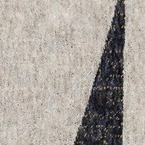 HomeRoots 5' Stylish Gray Brown and Beige Geometric Area Rug - Durable, Stain-Resistant, Easy-Care Design 8' X 11' 660293