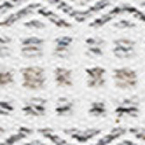HomeRoots 5' Hand-Woven Cream Beige and Gray Striped Area Rug - Stylish, Durable, and Perfect for Any Room 8' X 11' 660303
