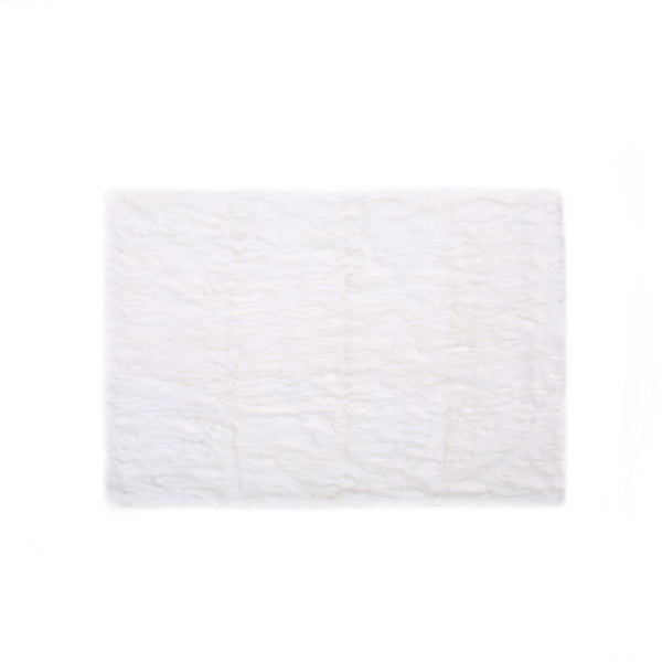 English Elm Christopher Knight Home® - THROW White Faux Rabbit Fur Throw Blanket 50x60in — Plush Cozy Glam Accent, Ivory Back, Dry Clean Only 66039.00