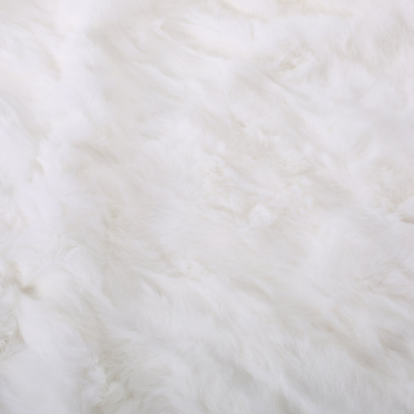 English Elm Christopher Knight Home® - THROW White Faux Rabbit Fur Throw Blanket 50x60in — Plush Cozy Glam Accent, Ivory Back, Dry Clean Only 66039.00