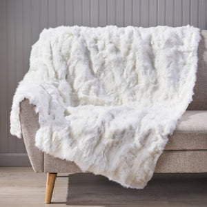 English Elm Christopher Knight Home® - THROW Faux Fur Grey Cozy Throw Blanket for Winter Nights — Ultra-Soft Breathable Texture, Stylish Warmth 66040.00