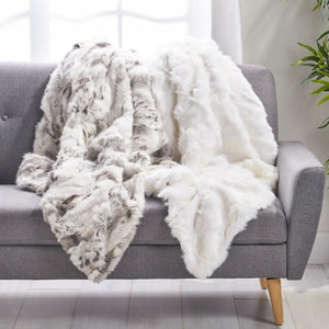English Elm Christopher Knight Home® - THROW Faux Fur Grey Cozy Throw Blanket for Winter Nights — Ultra-Soft Breathable Texture, Stylish Warmth 66040.00