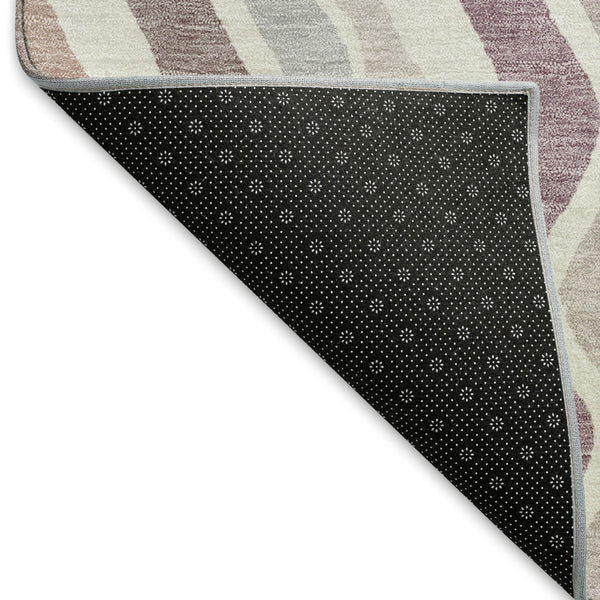 HomeRoots 10' Stylish Blush Ivory Taupe Striped Washable Area Rug – Perfect for Indoor & Outdoor Spaces! 660534