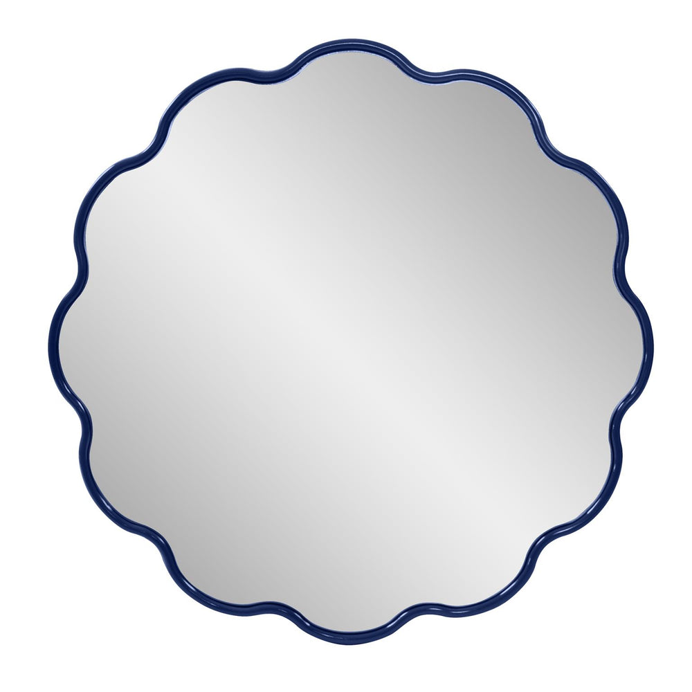 Howard Elliott Kushi Flower-shaped Decorative Mirror – Vibrant Customizable Frame For Unique Home Décor Style White Polyresin 66061w-howard-elliott