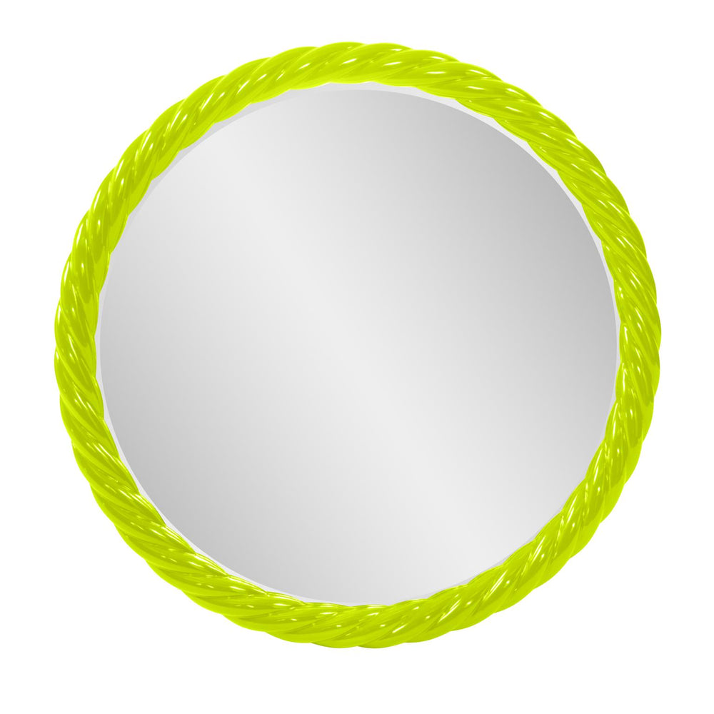 Howard Elliott Gita Braided Round Mirror: Customize Your Space With Coastal Charm And Elegant Symmetry Today! Green Polyresin 66062mg-howard-elliott