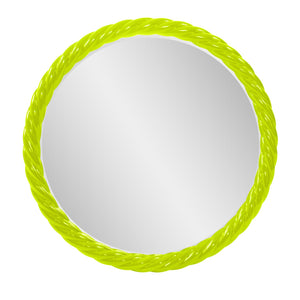 Howard Elliott Gita Braided Round Mirror: Customize Your Space With Coastal Charm And Elegant Symmetry Today! Green Polyresin 66062mg-howard-elliott