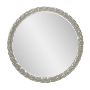 Howard Elliott Gita Braided Round Mirror: Customize Your Space With Coastal Charm And Elegant Symmetry Today! Gray Polyresin 66062n-howard-elliott