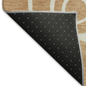 HomeRoots 10' X 14' Modern Rust and Ivory Geometric Area Rug – Durable, Washable for Indoor & Outdoor Use 660630
