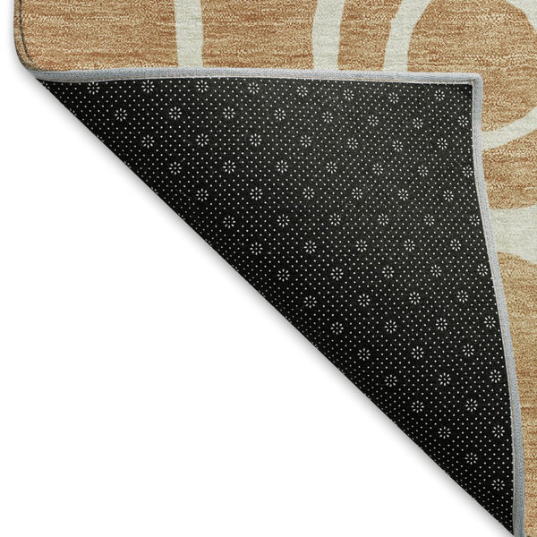 HomeRoots 10' X 14' Modern Rust and Ivory Geometric Area Rug – Durable, Washable for Indoor & Outdoor Use 660630