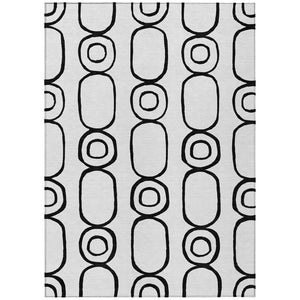 HomeRoots 10' X 14' Modern Geometric Washable Area Rug for Indoor & Outdoor Spaces - Durable & Stylish Design 660654