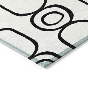 HomeRoots 10' X 14' Modern Geometric Washable Area Rug for Indoor & Outdoor Spaces - Durable & Stylish Design 660654