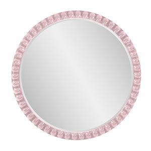 Howard Elliott Varsha Round Oversized Beaded Mirror – Customizable Elegance For Your Timeless Home Decor Purple Polyresin 66067li-howard-elliott