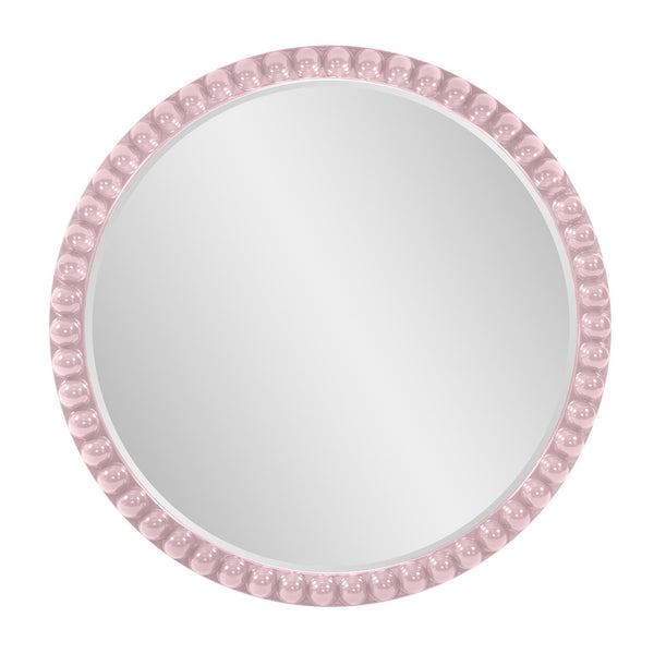 Howard Elliott Varsha Round Oversized Beaded Mirror – Customizable Elegance For Your Timeless Home Decor Purple Polyresin 66067li-howard-elliott