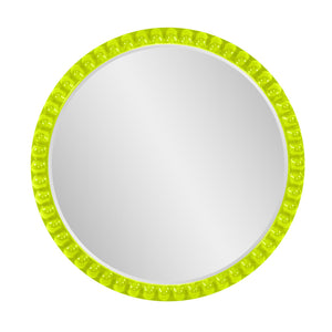 Howard Elliott Varsha Round Oversized Beaded Mirror – Customizable Elegance For Your Timeless Home Decor Green Polyresin 66067mg-howard-elliott