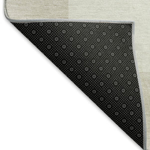 HomeRoots 8' X 10' Ivory and Beige Geometric Washable Rug - Stylish, Durable, Indoor/Outdoor Versatility! 660700
