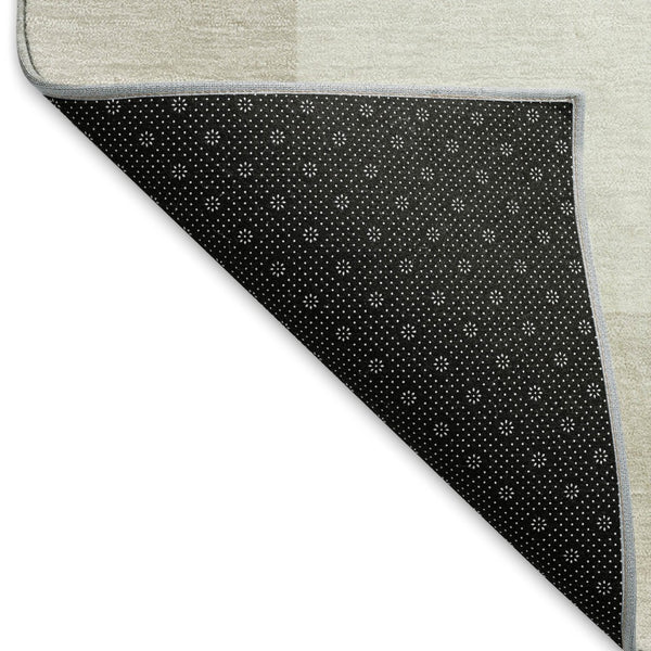 HomeRoots 8' X 10' Ivory and Beige Geometric Washable Rug - Stylish, Durable, Indoor/Outdoor Versatility! 660700
