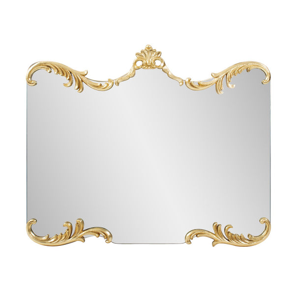 Howard Elliott St. James Elegant Gold Gilded Mirror - Timeless Design With Opulent French Motifs For Your Home Gold Mdf,Polyresin 66071-howard-elliott