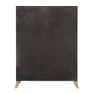 English Elm Transitional Oak Veneer Chest Dovetail Drawers Acrylic Hardware Felt Lined Bedroom B2741P370417