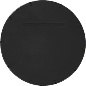 Meridian Furniture Avara Round Wall Mirror Twisted Iron Frame Antique Silver Finish Entryway Decor 66071Silver-M30