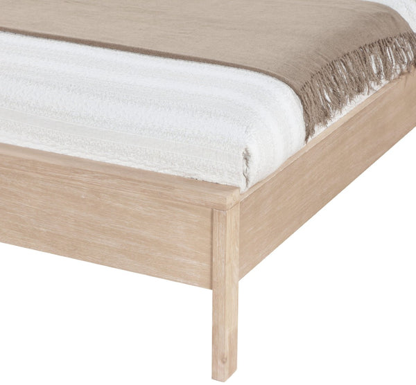 Meridian Furniture Windsor Solid Wood King Bed with Cane Panels Mid-century Modern Style for Bedroom Decor Natural 66072Natural-K