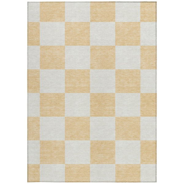 HomeRoots 10' Peach & Beige Geometric Washable Area Rug – Stylish, Durable for Indoor/Outdoor Use, Easy Care! 660738