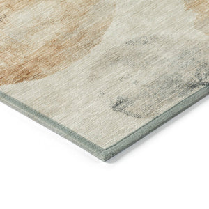 HomeRoots 8' X 10' Beige Khaki & Ivory Abstract Area Rug - Durable, Washable Design for Indoor & Outdoor Spaces 660784