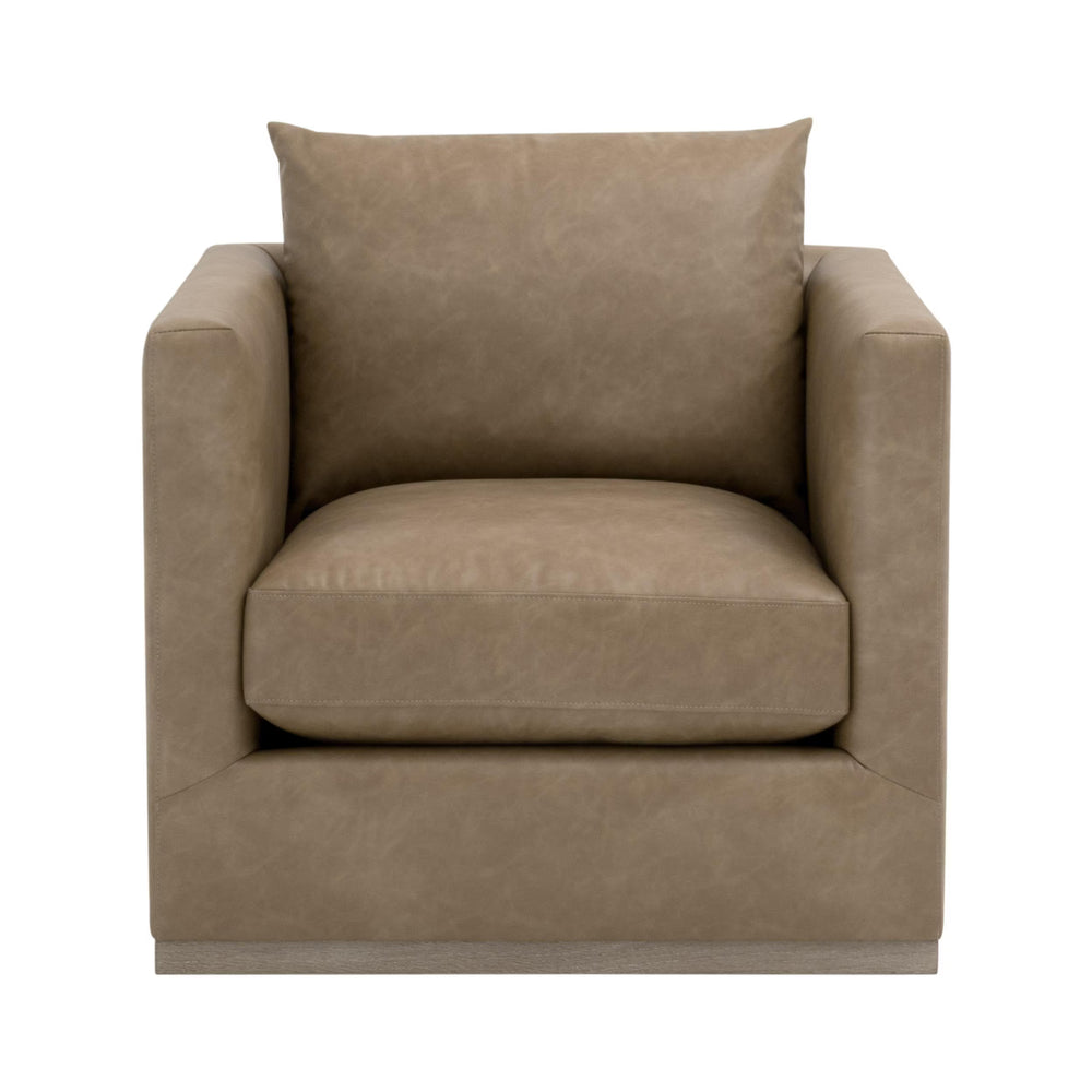 Essentials for Living Siena Plinth Base Swivel Club Chair 6608.IVT/NG
