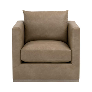 Essentials for Living Siena Plinth Base Swivel Club Chair 6608.IVT/NG