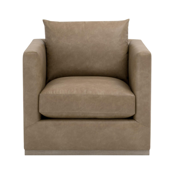 Essentials for Living Siena Plinth Base Swivel Club Chair 6608.IVT/NG