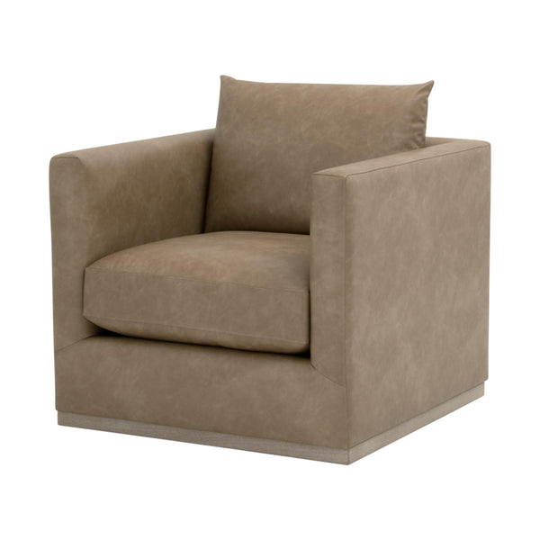 Essentials for Living Siena Plinth Base Swivel Club Chair 6608.IVT/NG