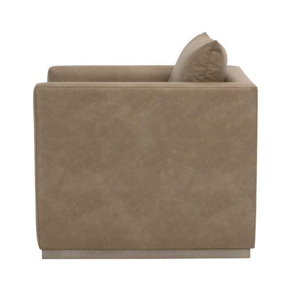 Essentials for Living Siena Plinth Base Swivel Club Chair 6608.IVT/NG